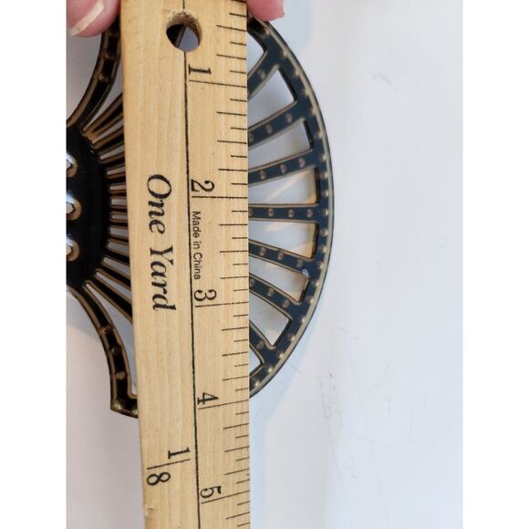 Antique 1920\'s Art Deco Celluloid Hair Fork Hair Comb Red Rhinestones